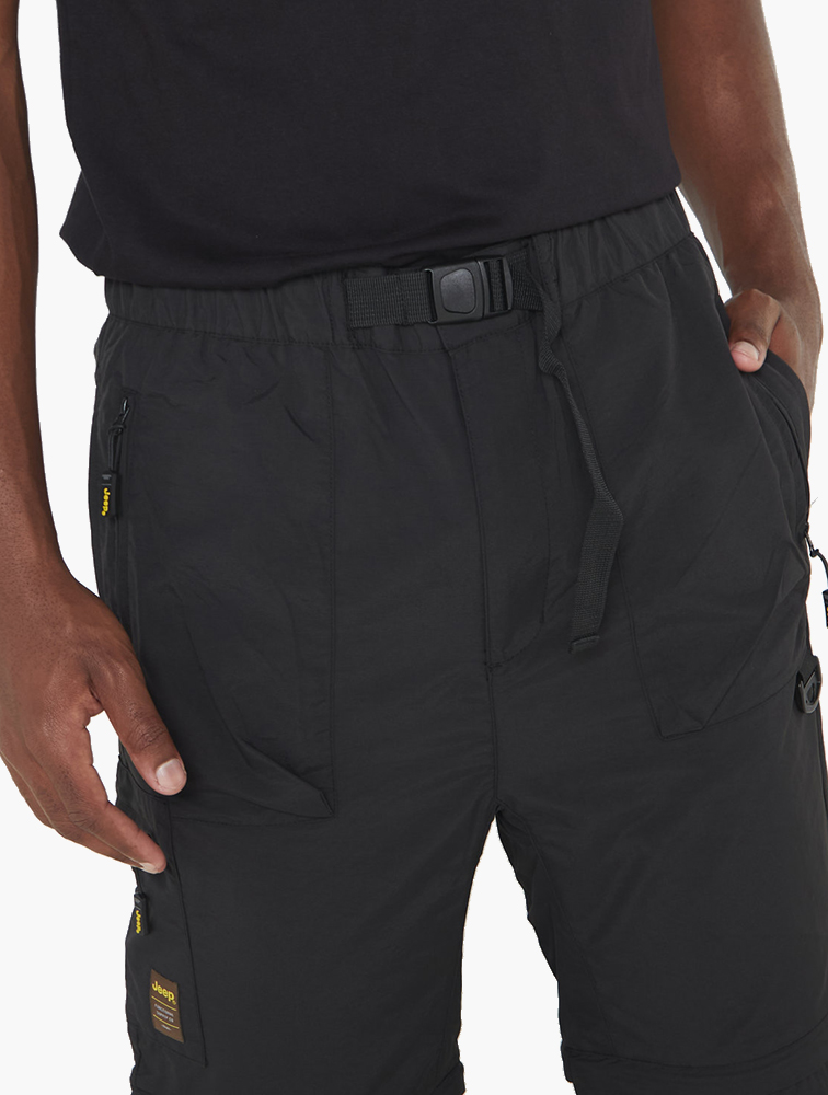 MyRunway | Shop Jeep Black Zip Cargo Pants for Men from MyRunway.co.za